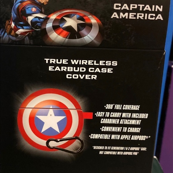 True Wireless Earbud Case Cover -Captain America - Picture 3 of 5